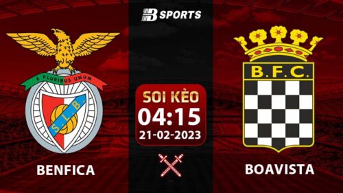 Soi kèo Benfica vs Boavista 4h15 21/2 (VĐQG Bồ Đào Nha 2022/23 vòng 21)