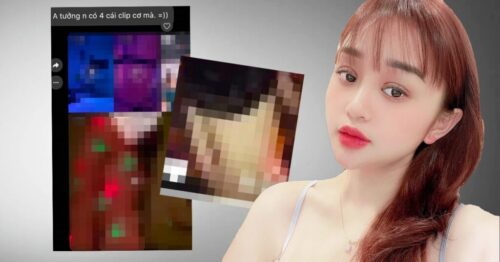Hot girl Gia Lâm Quỳnh Phương dính liên hoàn phốt về lộ clip đang múp rụp