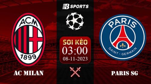 Soi kèo AC Milan vs PSG, 03h00 ngày 8/11 - Champions League