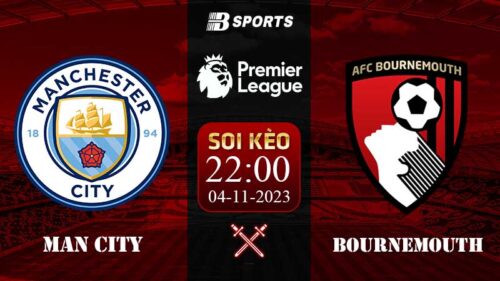 Soi kèo Man City vs Bournemouth, 22h00 ngày 04/11 - NHA